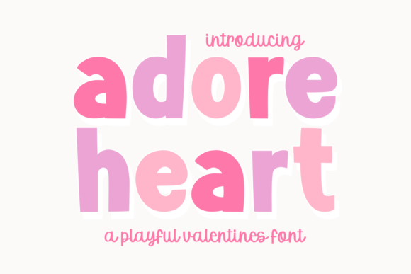 Adore Heart: A Creative Font for Valentine's Day Designs