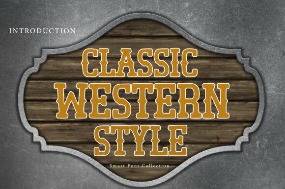 Classic Western Style: Bold Vintage Typography for Authentic Branding