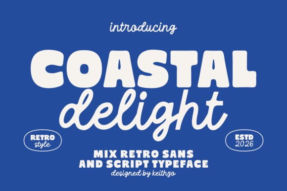 Coastal Delight: A Typeface Duo for Vintage Vibes