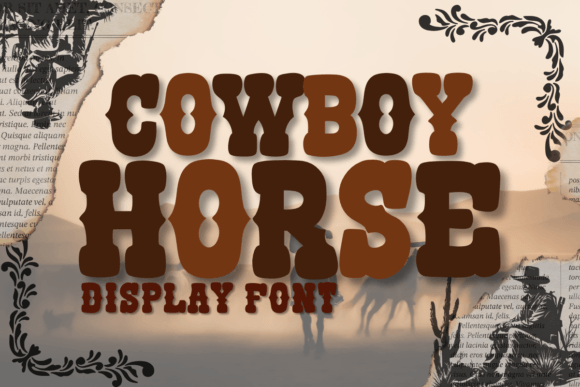 Cowboy Horse: The Bold Western Typeface for Authentic Designs
