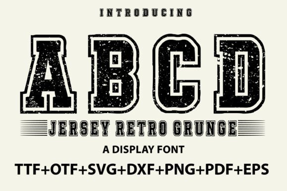 Jersey Retro Grunge: More Than Just a Display Font