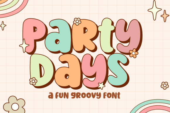 Party Days: A Retro Groovy Font for Playful Design