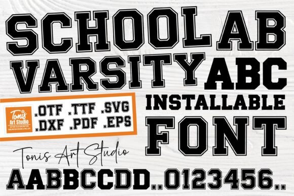 School Varsity: A Bold Typeface for Modern Projects