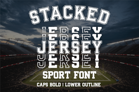 Stacked Jersey: The Bold Typeface for Athletic Branding