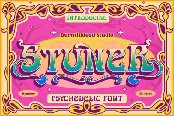 Stuner: The Psychedelic Font with a Modern Edge