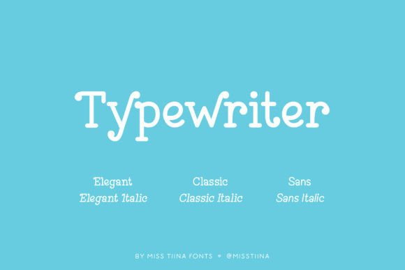 Typewriter Font: Six Styles for Timeless Design
