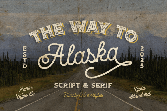 Way to Alaska: A Vintage Font Collection for Authentic Design