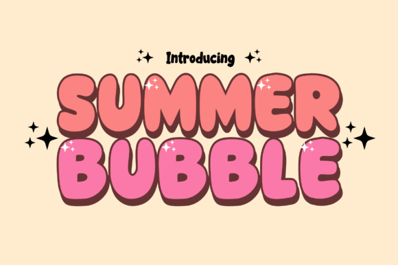 Welcome the Vibrant Summer Bubble: A Font for Playful Design